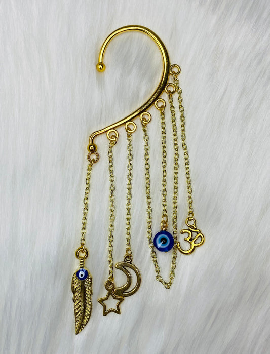Evil Eye Ear Cuff